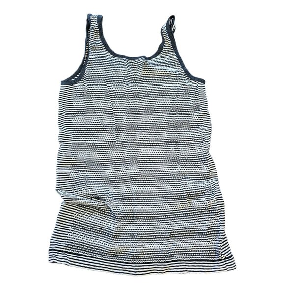 Athleta Women's Striped Athletic Tank Top Black and White size M - Picture 2 of 7